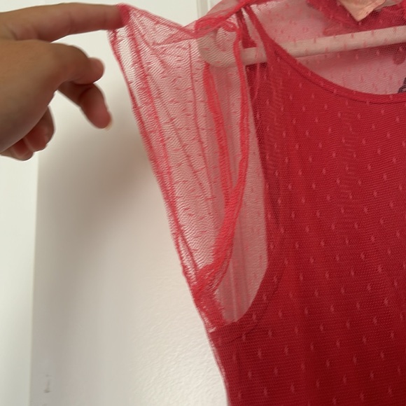 Mia Joy Girls Long Red Flower Dress - Picture 8 of 8